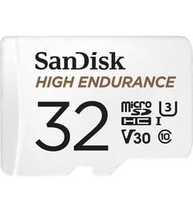Sandisk High Endurance Microsdhc Hafıza Kartı 32 Gb + Adaptör (Araç İçi Kameralar Ve Özel Güvenlik K