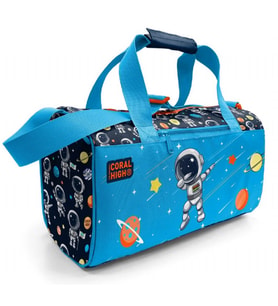 Coral High Erkek Çocuk Spor ve Seyahat Çantası - Lacivert Mavi Astronot Desenli - 27538