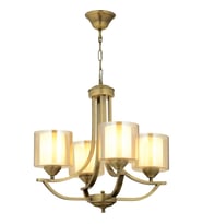 AVONNI AV-65228-4E Eskitme Kaplama Modern Avize E27 Metal Cam 55cm