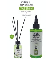 Yasemin Bambu Yedek Şişe 200ml+ Jasmine Çubuklu Oda Kokusu Kolay Kullanım 110ml