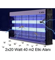Cata CT-9401 UV Işıklı Elektrikli Sinek Öldürücü 2×20W Sessiz ve Etkili Haşere Kovucu Cihaz