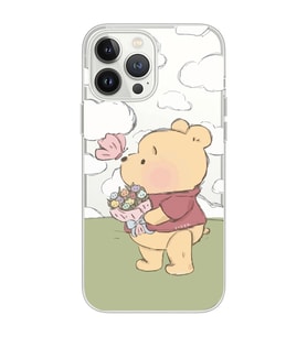 Iphone 12 Pro Uyumlu Winnie The Pooh Tasarımlı Şeffaf Telefon Kılıfı