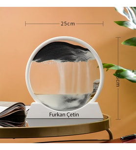 Kişiye Özel 3D Hareketli Sandscape Kum Saati 25*26