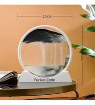 Kişiye Özel 3D Hareketli Sandscape Kum Saati 25*26