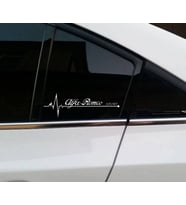 Romeo Yan Cam Sticker Oto Kapı Çıkartma Tuning oto 20 cm x 7 cm yazı 7