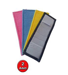 Yumuşak Peluş Mop Bezi Seti 40 Cm, 2'li Paket, Temizlikte Kolaylık