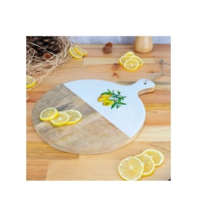 Kangura - Yuvarlak kesme Tahtası Limon