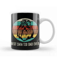 Vintage Best Shih Tzu Dad Ever 01 Kupa Bardak Porselen