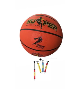 7 Numara Kauçuk Basketbol Topu + Şişirme Pompası