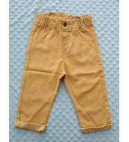 Kidaxi Kız Bebek Dokuma Pantolon 6-36 Ay (Sarı)