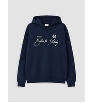 LCW Kids Lacivert Baskılı Erkek Çocuk Kalın Sweatshirt