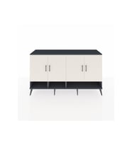 Kronos Konsol 6 Raflı 4 Kapaklı 176x59x99 Antrasit-Aytaşı/Çam