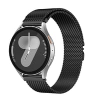 Mi Watch Color 1/2 2mm Kordon Alüminyum Kelebek Klipsli Milano Loop 25 (Siyah)