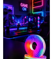 Uygulama Kontrollü RGB Neon Led Şerit Işık 16 Milyon Renk Destekli