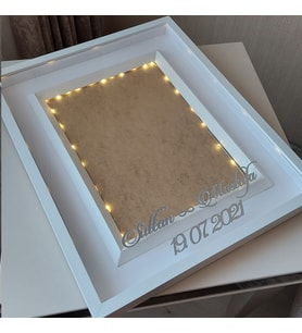 40x50 Cm Ledli Yeni Trend Tasarım Anı Çerçevesi