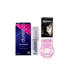 Durex Intense Kadın Uyarıcılı Jel + Penisinize Titreşimli Halka - Penisyüzüğü + Hediye