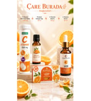 Turuncu Işıltı Seti - C Vitamini Efervesan & C Vitamini Sabun & Portakal Kabuğu Yağı & C Vitamini Se