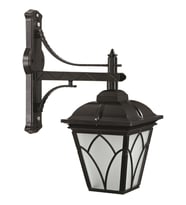 AVONNI BAP-68043-BSY-M1-OP Siyah Boyalı Dış Mekan Aydınlatma E27 Aluminyum Cam 40x23cm