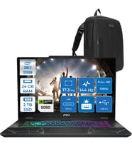 Msı Cyborg 17 Intel Core I7 13620H  24GB Ddr5 2tb SSD RTX5060 Gddr7 8gb Freedos 17.3" Fullhd (1920X1080) 144HZ IPS Taşınabilir Bilgisayar B13WFKG210XTRF09 + Zetta Çanta