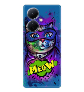 Vivo V29 Lite Kılıf Silikon Desen Özel Seri Super Meow 1715