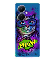 Vivo V29 Lite Kılıf Silikon Desen Özel Seri Super Meow 1715