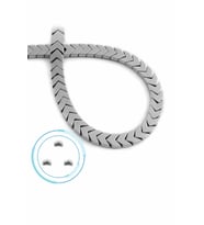 Hematit Doğal Taş Parlak Gümüş Çavuş Kesim 6x3mm Dizi [AA]