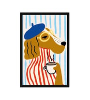 Köpek Ve Tavşan Temalı Hediye Not Kartı Ve Kartpostal  10x15 Cm (Mavi-Yeşil-Siyah-Beyaz)