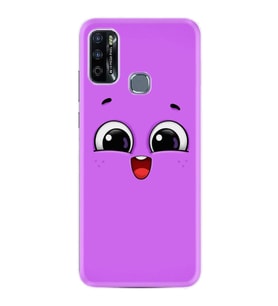 Infınıx Hot 9 Play Kılıf Silikon Desen Özel Seri Purple Sweety 1717