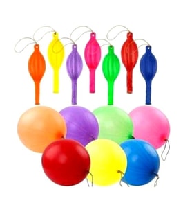 Punch Lastikli Balon Renkli 100Lü