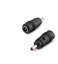 Notebook Adaptör Ucu Çevirici 3.5*1.35 (M) To 5.5*2.5 (F) 10Lu Paket Siyah HDX1314
