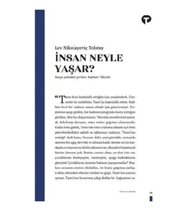 İnsan Ne İle Yaşar?
