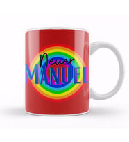 Manuel Neuer   Vintage Retro Rainbow Style Kupa Bardak Porselen