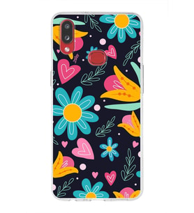 PrintiFy Samsung Galaxy A10s ile Uyumlu 1mm Slim Fit Retro Renkler 1 Baskılı Şeffaf  Kılıf