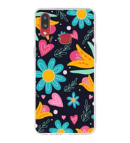 PrintiFy Samsung Galaxy A10s ile Uyumlu 1mm Slim Fit Retro Renkler 1 Baskılı Şeffaf  Kılıf