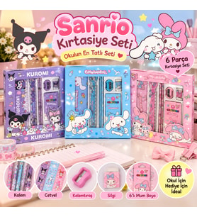 Sanrio 6 Parça Kırtasiye Seti