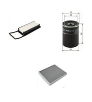 Bosch Filtre Bakım Seti Honda Jazz 1.4 2002-2004 Hava + Yağ f. + Polen Filtre Sion