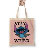 Stitch Stay Weird Bez Çanta Uzun Saplı