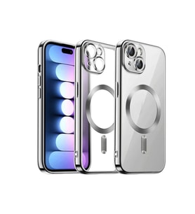 Pilelistore   iPhone 15 Kılıf Kross Magneticsafe Kapak - Titan Gri