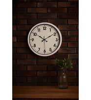 River World Duvar Saati 52 cm  Modern Modern Klasik White