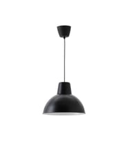 Modern Siyah Sarkıt Lamba, 38 cm, Şık ve Fonksiyonel Aydınlatma (Krem)