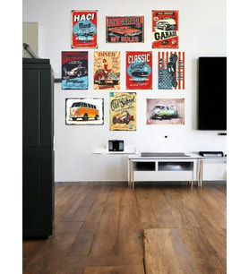 Retro Klasik Araba MDF Dekoratif Tablo 10 Adet A4 (20cmx29cm) Nostaljik Otomobil Tutkunlarına Özel MDF Tablo ile Nostaljiyi Yakala! Kafe, İş Yeri, Ev Dekorasyonunuza Ruh Katan Dekoratif Hediyelik Tablolar