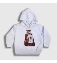 Presmono Unisex Çocuk Beyaz Clint Film The Good The Bad And The Ugly Kapüşonlu Sweatshirt 252328tt