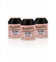 3 Adet Altınbaşak Oya ve Dantel İpi 20 gr - No: SİYAH