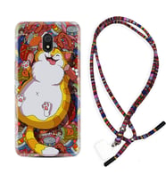 Xiaomi Redmi 8A 8 Pro 9C 9T 10C 11T Pro Kılıf Boyun Asklı Rasta Silikon Tombul Kedi 1739