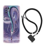 INFINIX Note 11 Pro Note 10 Hot 9 Play Kılıf Boyun Askılı Silikon Kız ve Ejderha 1742