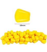 10 x 1 cm Silikon Yumuşak Sarı Mısır Suni Balık Olta Yemi