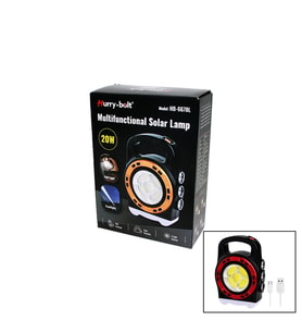 3IN1 20W SOLAR - USB ŞARJLI EL FENERİ - POWERBANK EL ÇANTASI MODELİ (5343)