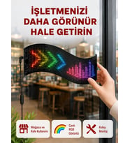 Rgb Renkli Led Ekran Tabela Usb Bağlantılı Ve Kayan Yazı Destekli