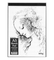 DEFFTER DA VINCI SERIES / SKETCH PAD BEYAZ CİLTLİ ESKİZ DEFTERİ A5 140gr 50 YP.