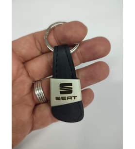 Seat Metal Derili Oto Anahtarlık (Siyah)